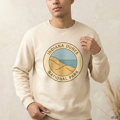 Custom Indiana Dunes National Park Shirt, Vintage Nature Hoodie, Retro Hiking Sweatshirt, National Park Souvenir Apparel