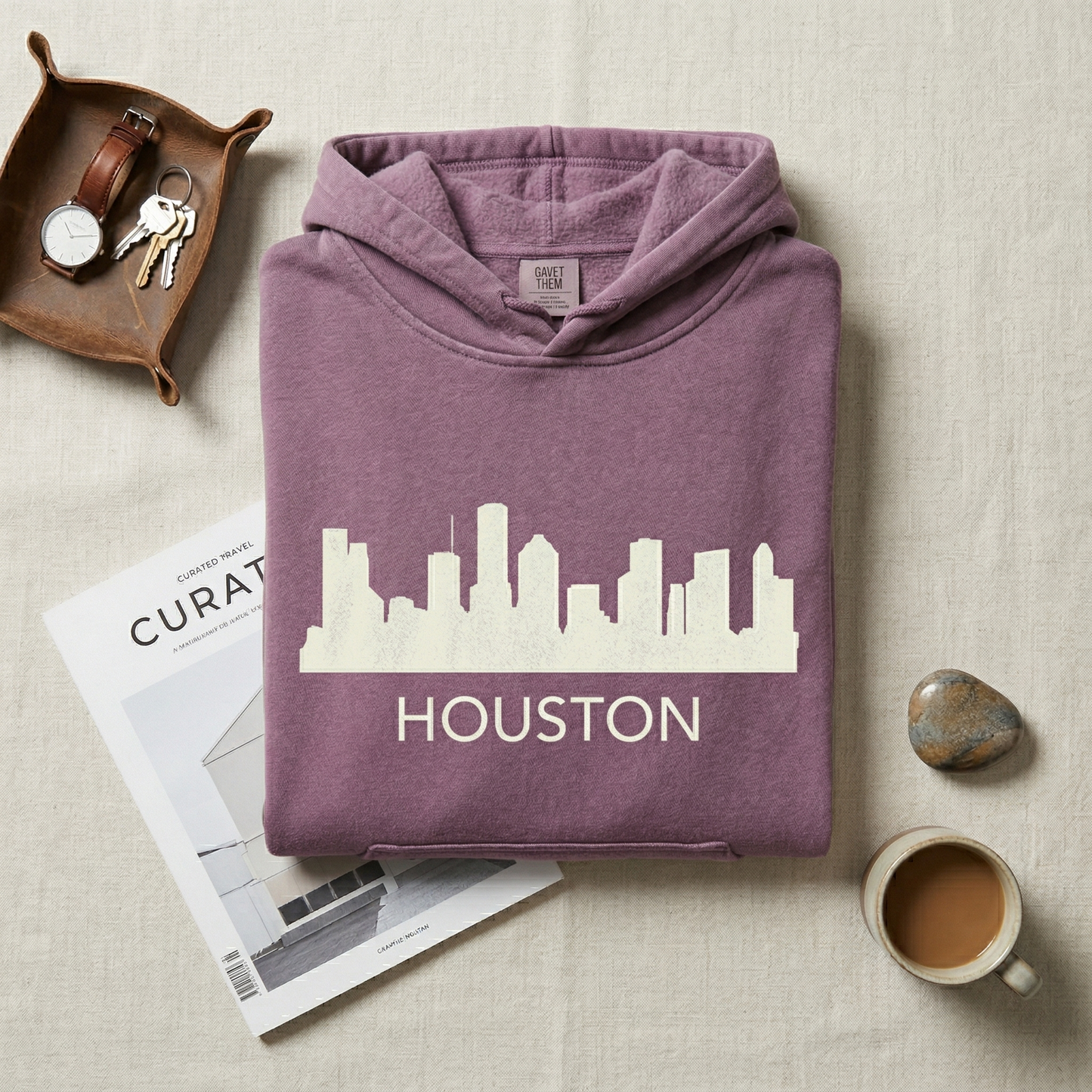 Custom Houston Skyline Hoodie | Personalized Texas Sweatshirt | H-Town Hometown Pride Sweater | Space City Travel Gift