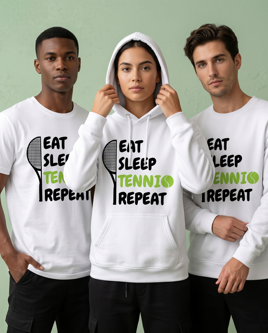 Personalized Tennis Hoodie, Funny Tennis Player Gift, Tennis Lover Sweatshirt, Custom Sports Team Pullover, Tennis Gift for Him or Her