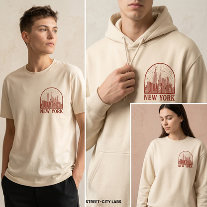 Custom City Skyline Hoodie, Minimalist Line Art Cityscape Sweatshirt, Custom Travel Souvenir Gift, Personalized Destination Apparel,