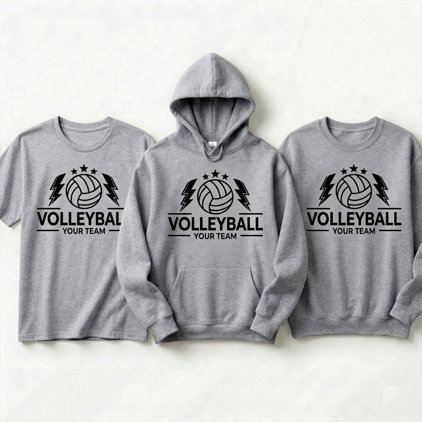 Custom Volleyball Team Shirt, Personalized Volleyball Hoodie, Volleyball Spirit Wear, Custom Volleyball Sweatshirt, Personalized Player Gift