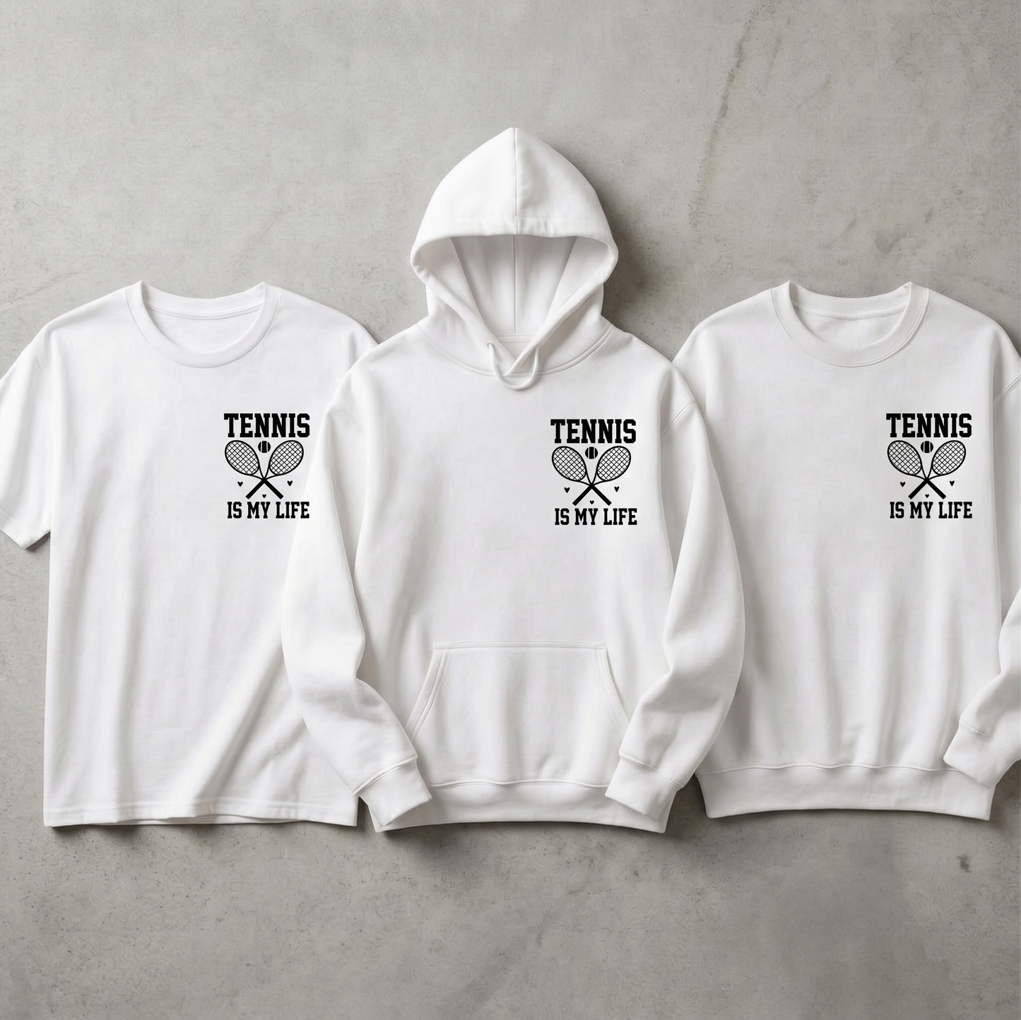 Custom Tennis Is My Life Apparel - Team Shirt, Tennis Coach Gift, Tennis Player Gift, Tennis Lover Pullover