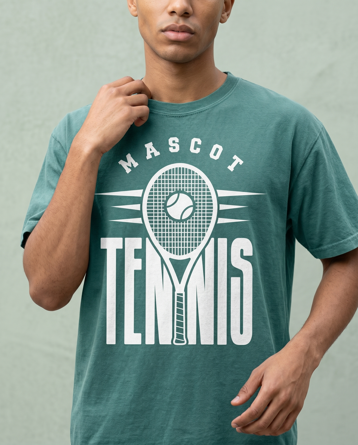 Custom Tennis Team T-Shirt, Personalized Tennis Mascot Tee, Funny High School Tennis Gear, Personalized Tennis Coach Gift