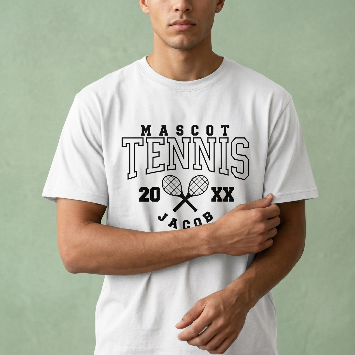 Custom Tennis Hoodie and Shirt, Personalized Tennis Team Gift, Custom Sweatshirt with Name, Tennis Mascot Apparel, Personalized Sports Gift