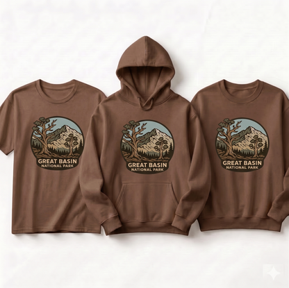 Custom Great Basin National Park Shirt, Vintage Mountain Hoodie, Personalized Nature Lover Sweatshirt, Retro Outdoor Adventure Apparel