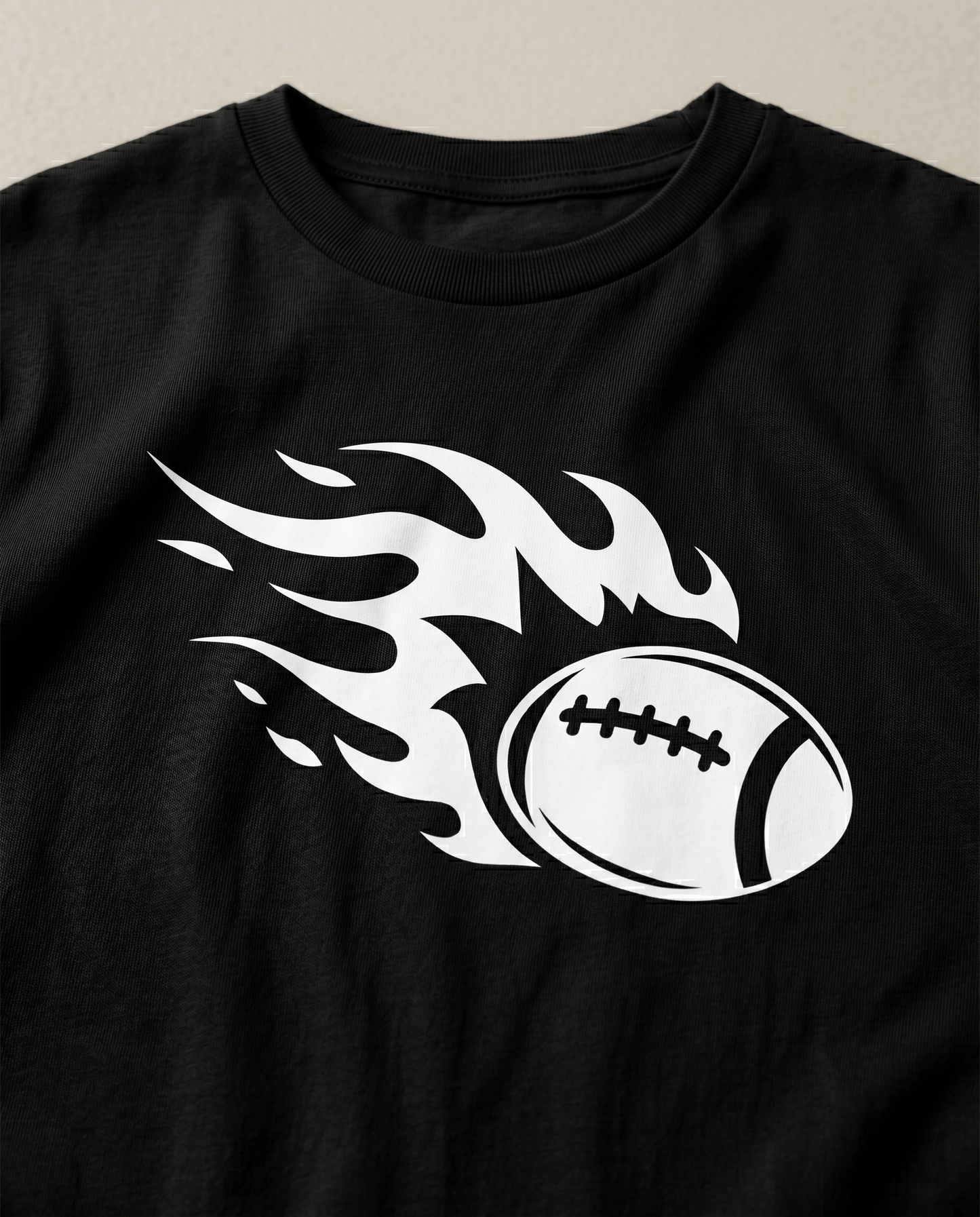 Custom Flaming Football Hoodie, Personalized Football Fire Shirt, Game Day Sweatshirt, Football Player Gift, Custom Team Spirit Apparel