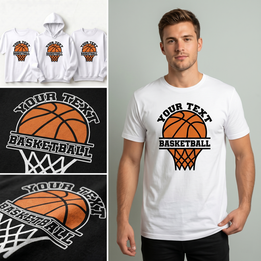 Custom Basketball Hoodie and Shirt, Personalize Basketball Team Gift, Custom Basketball Name Sweatshirt, Personalize Basketball Player Gift,