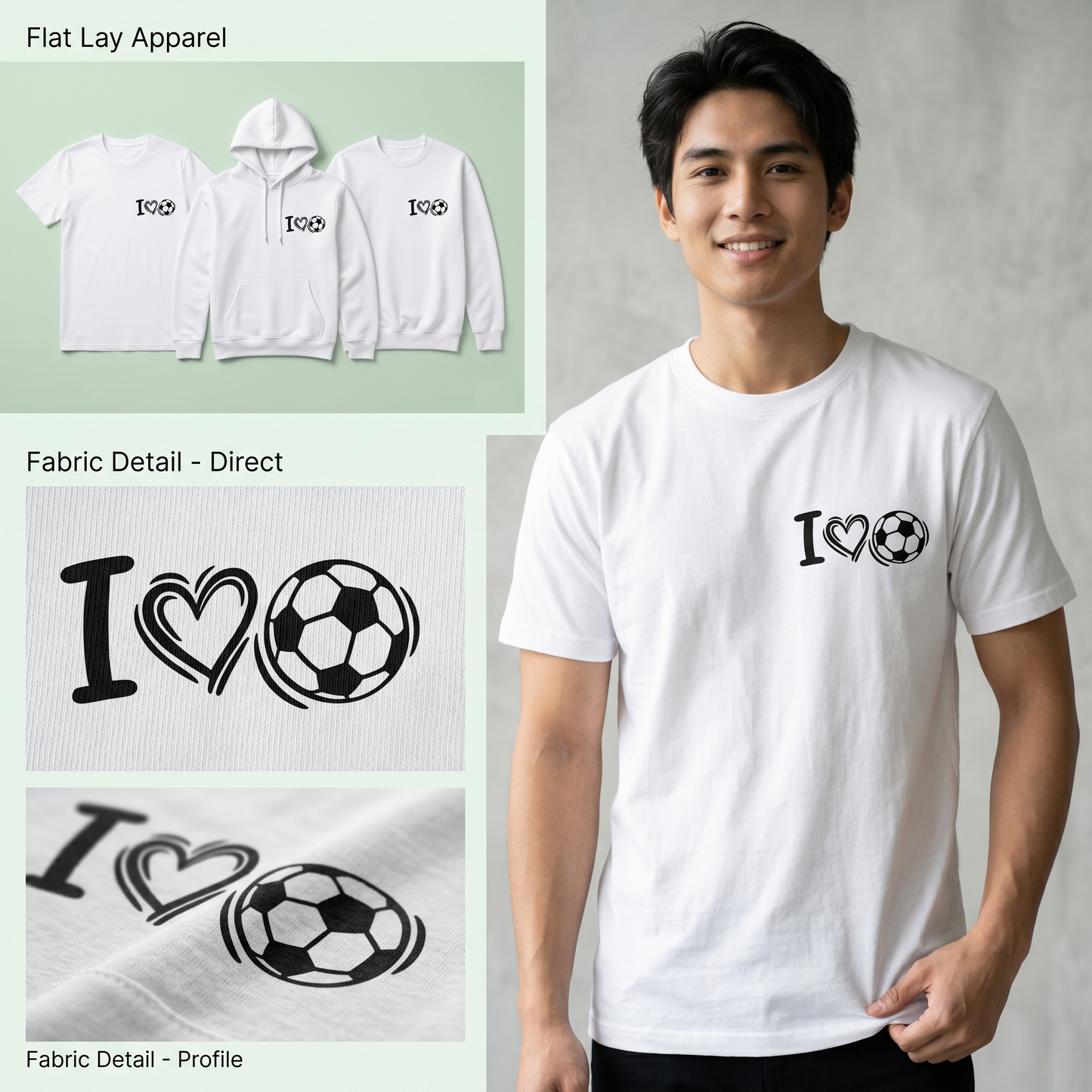 Custom Soccer Mom Gift - Personalized Football Apparel - Youth Soccer Player Hoodie - Minimalist Soccer Gift - Gameday Team Wear