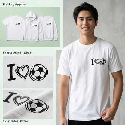 Custom Soccer Mom Gift - Personalized Football Apparel - Youth Soccer Player Hoodie - Minimalist Soccer Gift - Gameday Team Wear