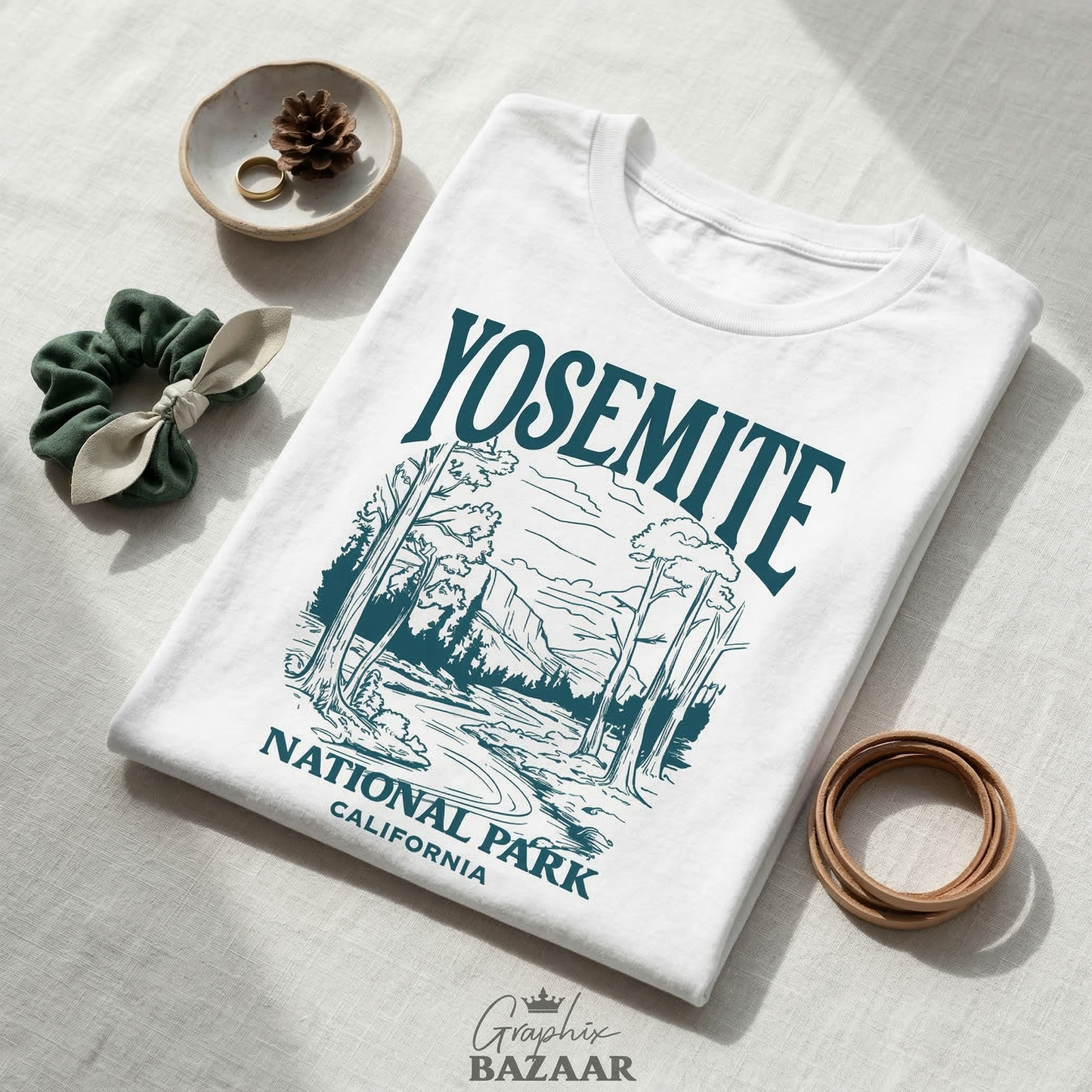 Yosemite National Park Shirt | Vintage California T-Shirt | Retro Nature Hiking Tee | Outdoorsy Granola Girl Apparel | Wanderlust Gift