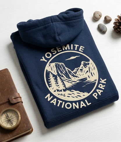 Custom Yosemite National Park Hoodie - Vintage California Sweatshirt - Retro Yosemite Valley Pullover - Personalized Nature Gift