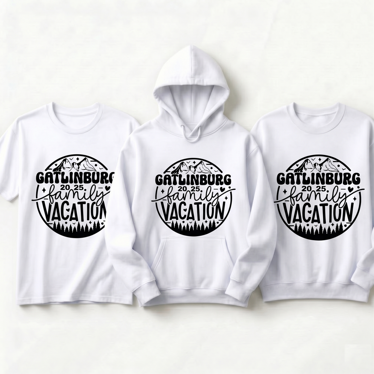 Custom Gatlinburg 2025 Family Vacation Shirts, Smoky Mountains Matching Group Hoodies, Personalized Gatlinburg Trip 2026 Sweatshirts