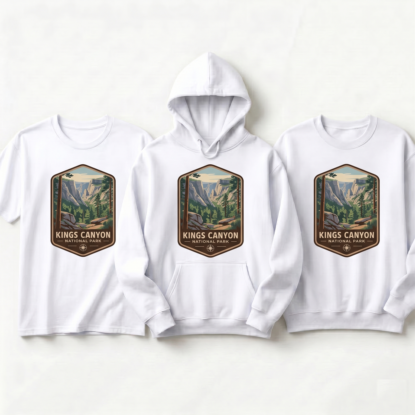 Custom Kings Canyon National Park Shirt, Vintage California Hoodie, Retro Mountain Sweatshirt, Hiking Gift, Sierra Nevada Badge Tee