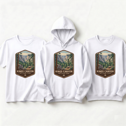 Custom Kings Canyon National Park Shirt, Vintage California Hoodie, Retro Mountain Sweatshirt, Hiking Gift, Sierra Nevada Badge Tee