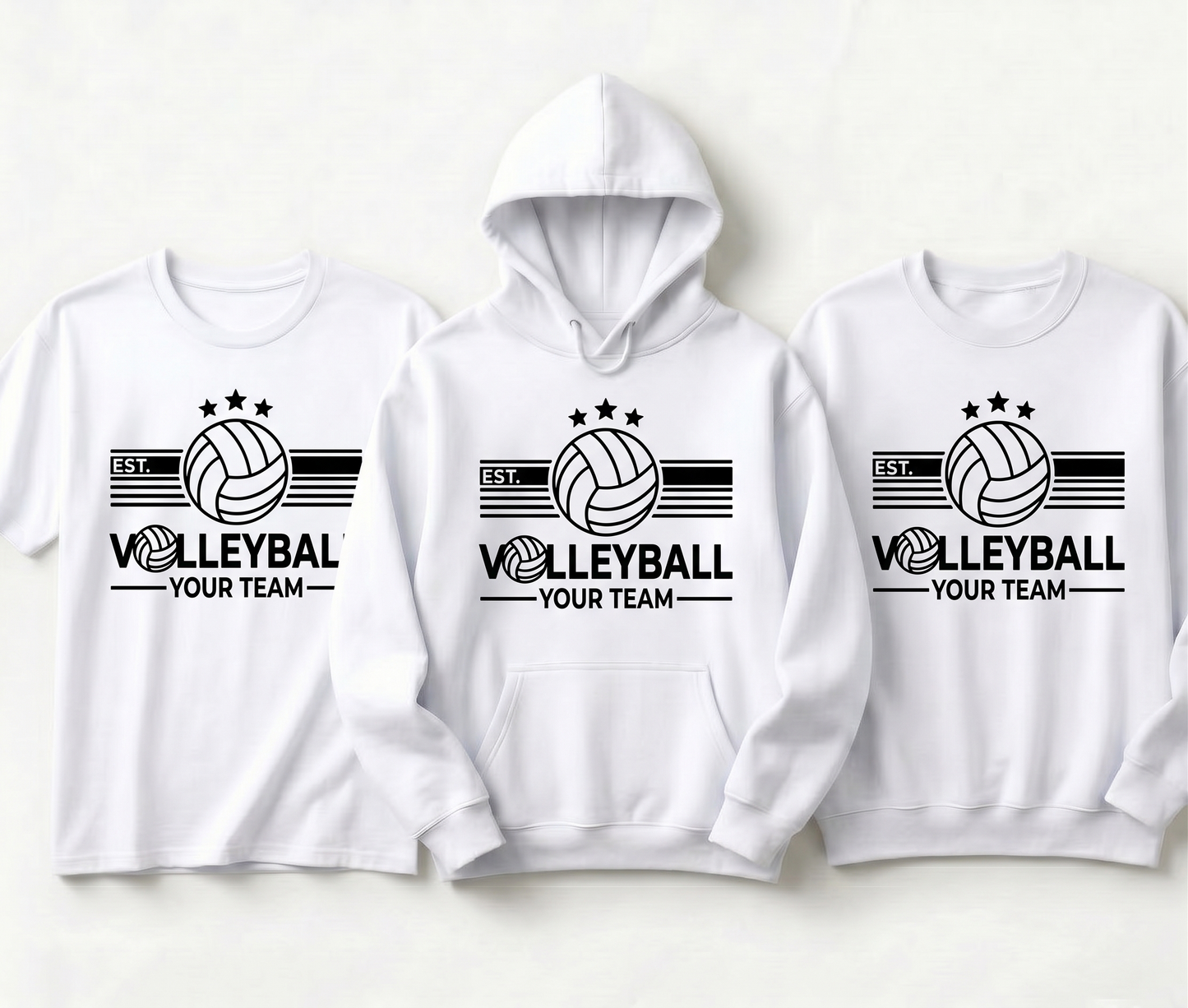 Custom Volleyball Team Shirts, Personalized Volleyball Hoodie, Volleyball Sweatshirt, Custom Team Wear, Matching Volleyball Team Apparel