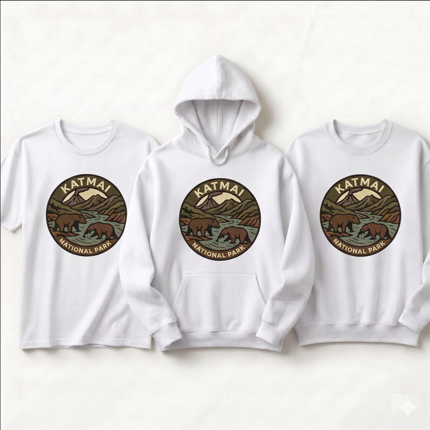 Custom Katmai National Park Shirt, Vintage Alaska Bear Hoodie, Personalized Nature Lover Sweatshirt, Retro Outdoor Adventure Apparel