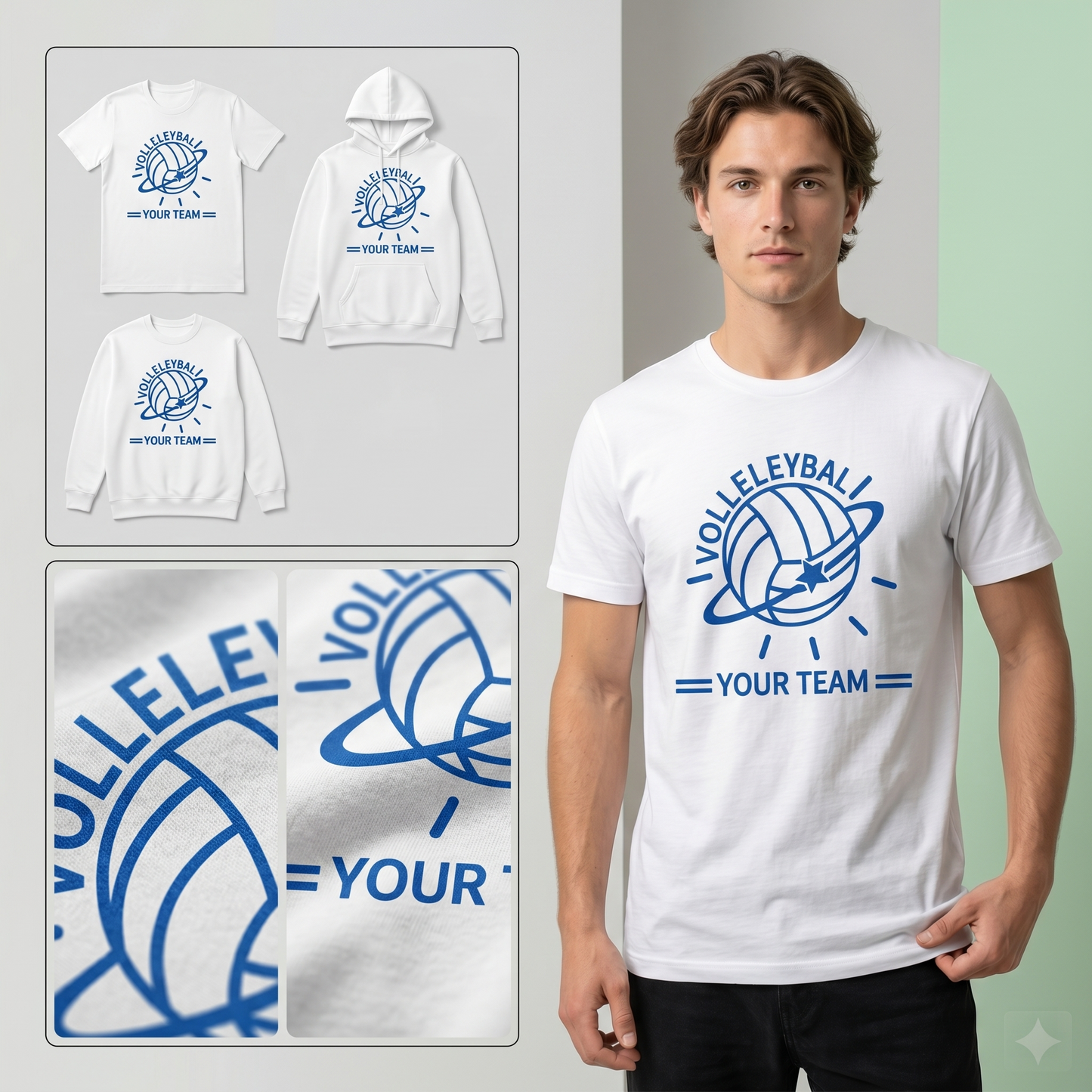 Custom Volleyball Team Shirts, Personalized Volleyball Hoodie, Matching Volleyball Apparel, School Sports Uniforms, Youth Volleyball Shirts