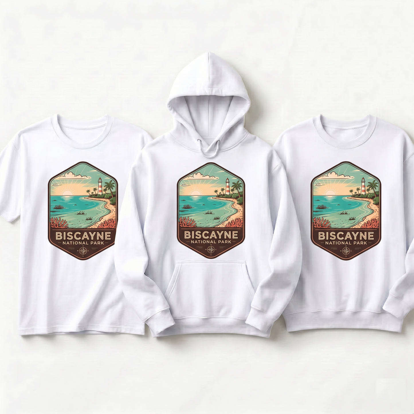 Custom Biscayne National Park Hoodie, Florida Shirt, Personalized Boating Gift, Vintage National Park Sweatshirt, Lighthouse Graphic Tee
