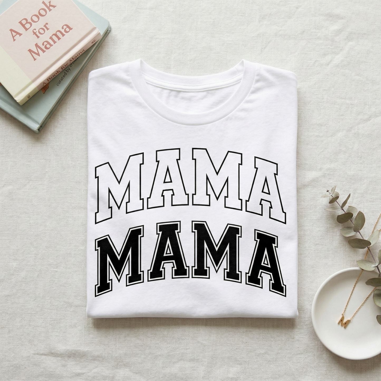 Mama Varsity Shirt, Retro Mama Sweatshirt Aesthetic, Mother's Day Gift, Minimalist Brown Graphic Tee, New Mom Gift
