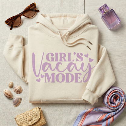 Custom Girls Vacay Mode Shirt, Matching Girls Trip Top, Beach Squad T-Shirt, Funny Vacation Gift, Personalized Travel Crew Tee