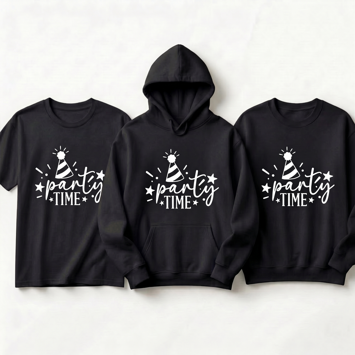 Custom Party Time Shirt, Personalized Birthday Party Hoodie, Custom Event Sweatshirt, Matching Party Shirts, Personalized Celebration Tee