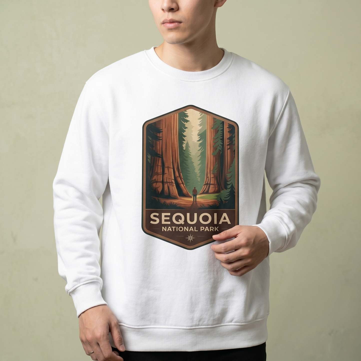 Custom Sequoia National Park Hoodie, Retro California Shirt, Personalized Hiking Gift, National Park Sweatshirt, Giant Forest Graphic Tee