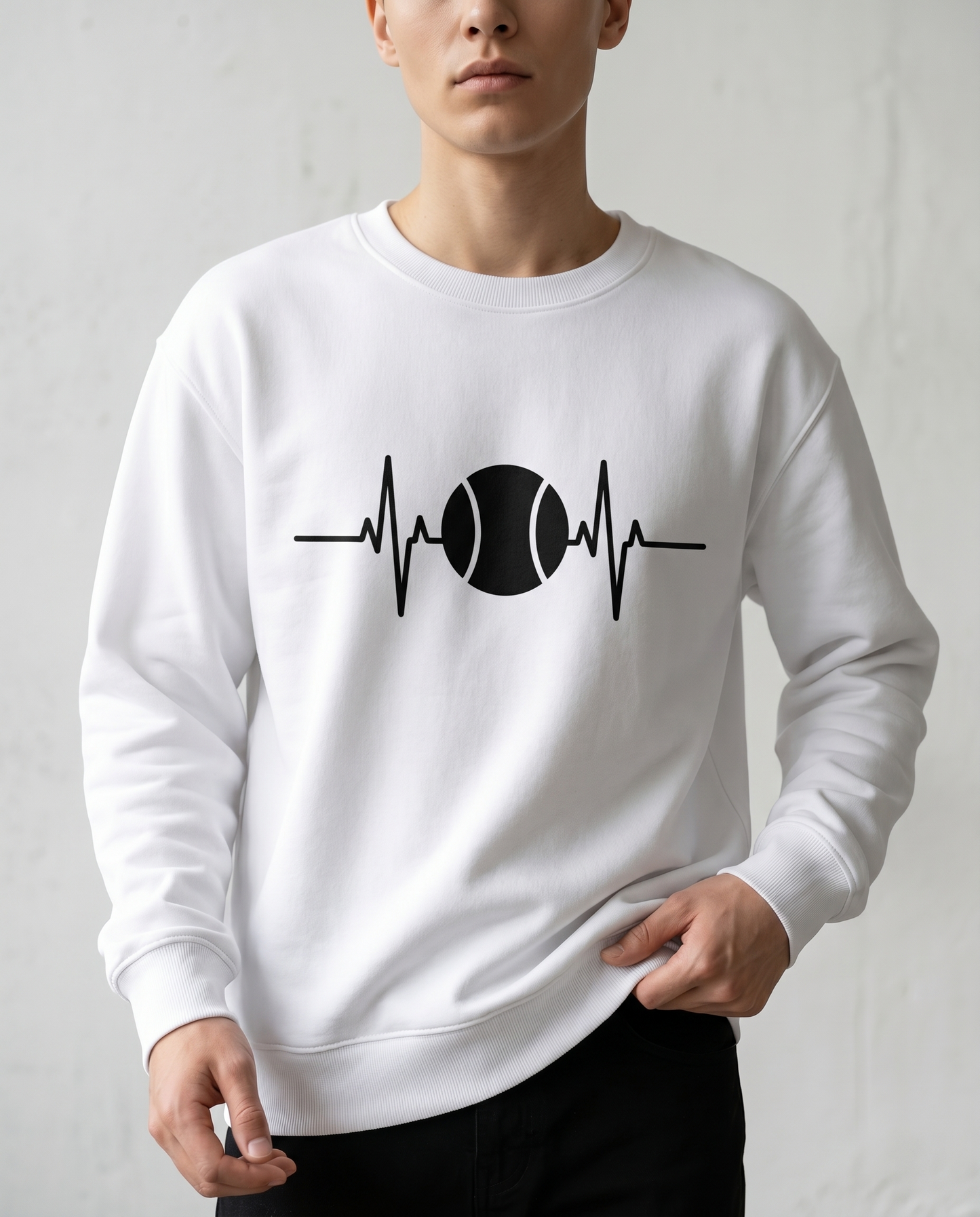 Custom Tennis Heartbeat Hoodie, Personalized Tennis Player Gift, Tennis Life Sweatshirt, Tennis Coach Gift, Matching Tennis Team Apparel