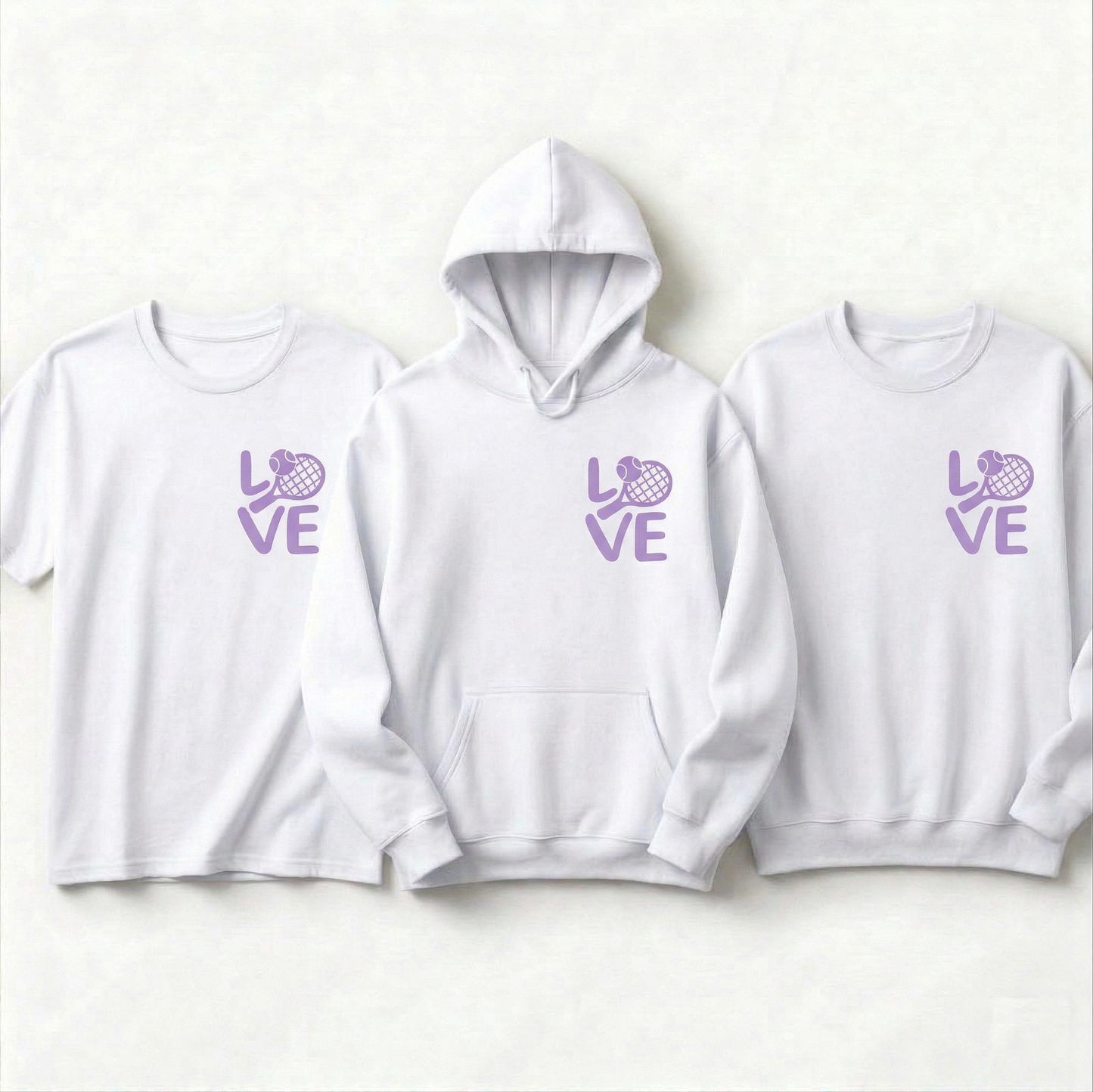 Custom Tennis Shirt, Tennis Lover Gift, Tennis Racket Hoodie, Tennis Mom Sweatshirt, Cute Love Tennis Apparel, Personalized Sports Team Tee