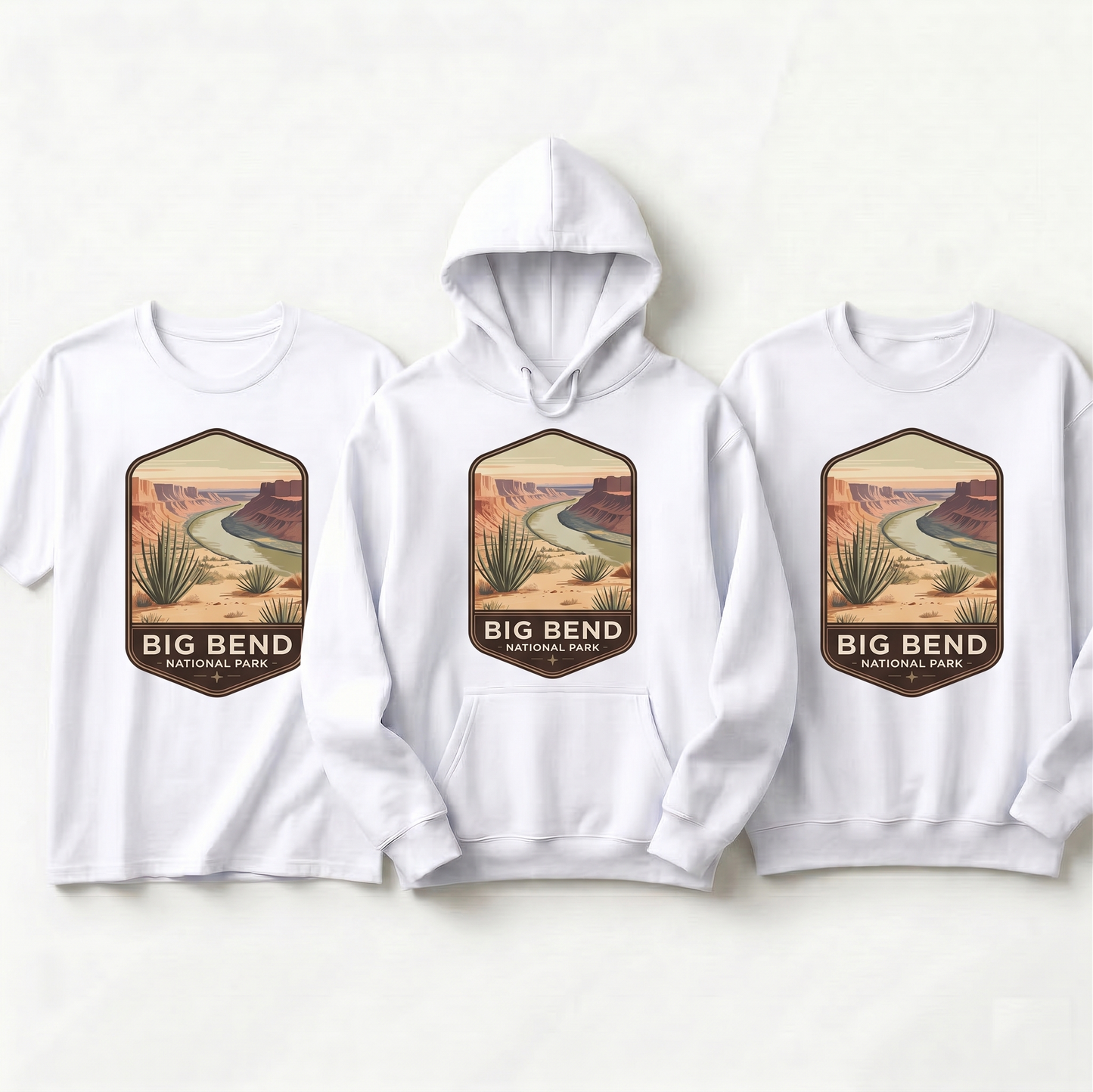 Custom Big Bend National Park Shirt, Vintage Texas Hoodie, Retro Desert Sweatshirt, Personalized Gift, Rio Grande Badge Tee, Texas =Souvenir