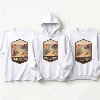 Custom Big Bend National Park Shirt, Vintage Texas Hoodie, Retro Desert Sweatshirt, Personalized Gift, Rio Grande Badge Tee, Texas =Souvenir