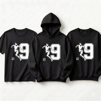 Custom Soccer Shirt, Personalized Jersey Number Hoodie, Soccer Player Sweatshirt, Football Fan Gift, Custom Team Number Tee, Soccer Apparel