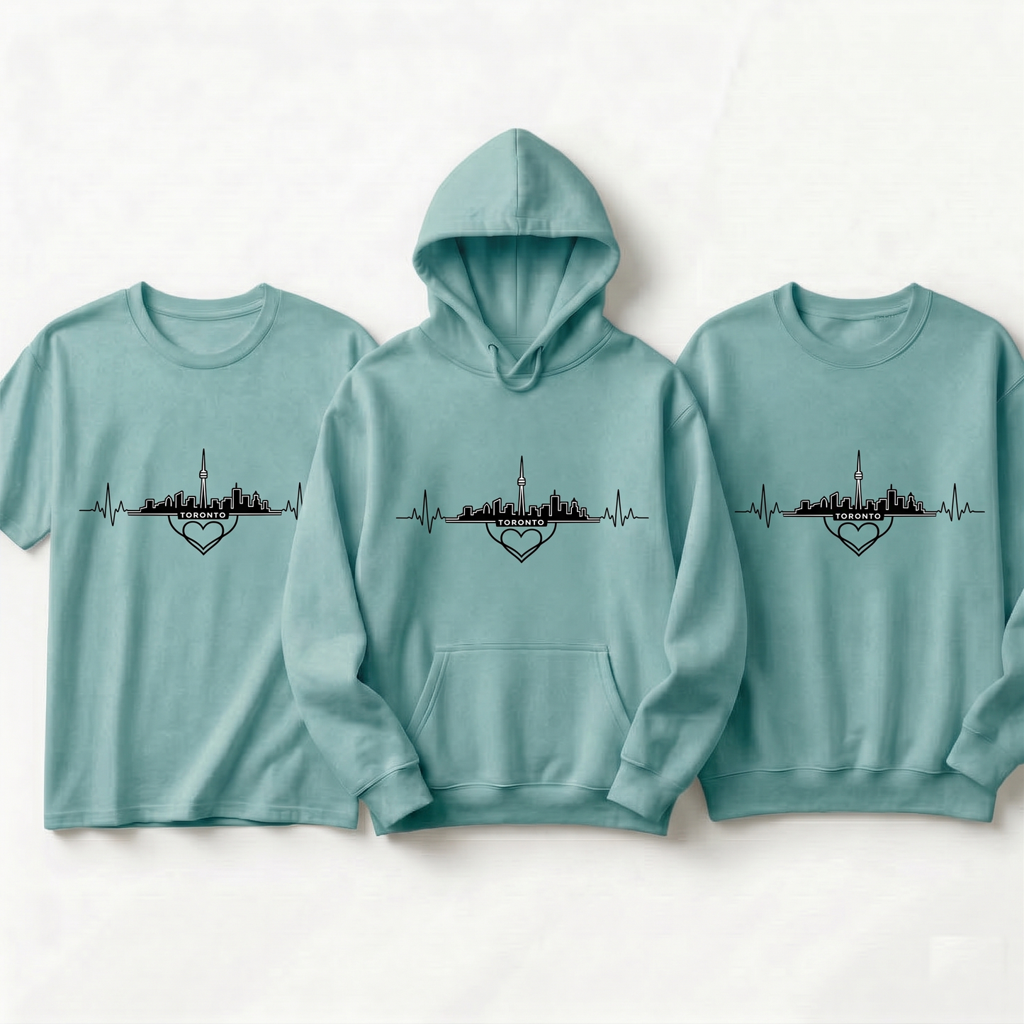 Custom Toronto Heartbeat Shirt, Toronto Skyline Hoodie, Personalized Toronto Canada Sweatshirt, Toronto CN Tower Gift