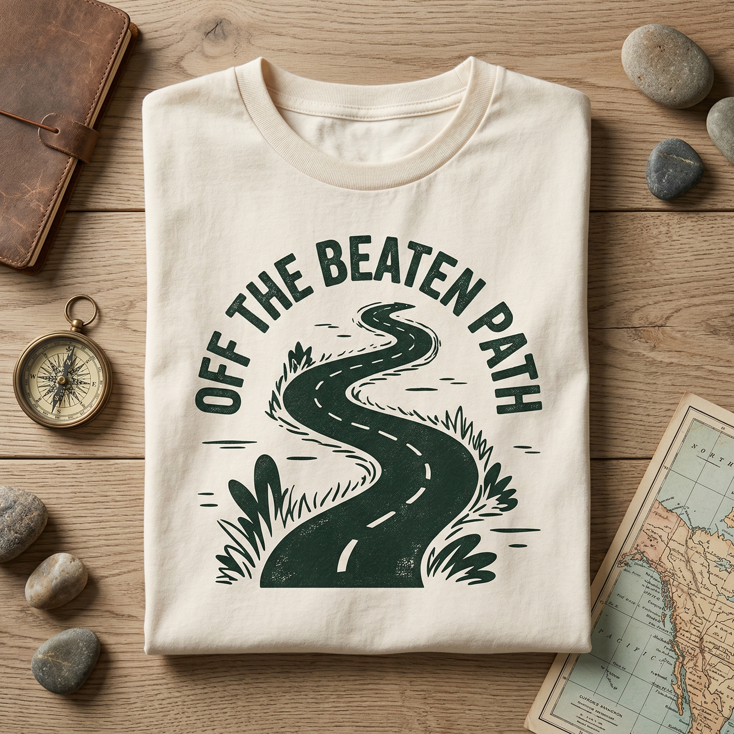 Custom Off the Beaten Path Sweatshirt, Retro Road Trip Crewneck, Vintage Adventure Sweater, Hiking Gift, Nature Lover Pullover