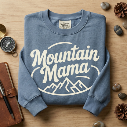 Custom Mountain Mama Shirt, Retro Outdoorsy Mom Tee, Vintage Hiking T-Shirt, Camping Gift for Her, Nature Lover Tee, Mother's Day Gift