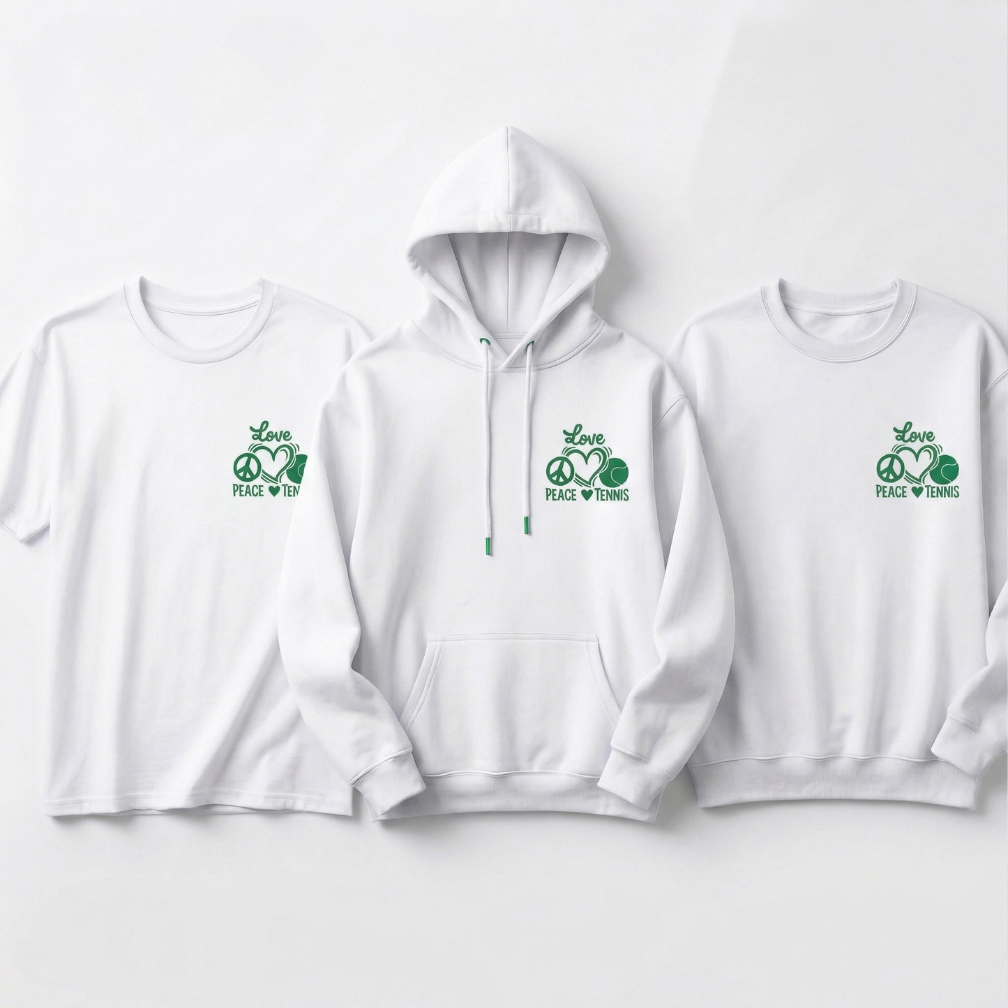 Custom Peace Love Tennis Shirt, Retro Tennis Hoodie, Personalized Tennis Lover Sweatshirt, Cute Sports Gift for Her, Tennis Team Apparel