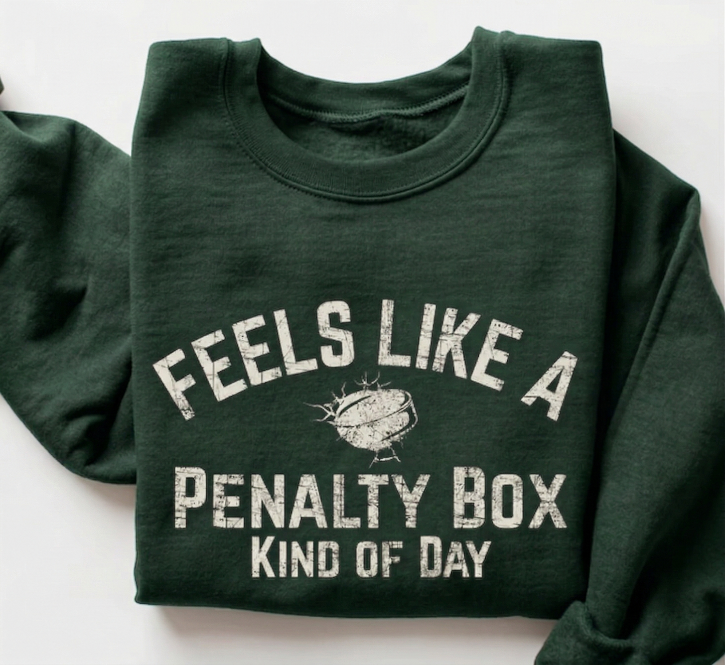 Penalty Box Sweatshirt | Funny Hockey Puck Tee, Hockey Mom Dad Gift