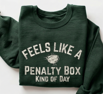 Penalty Box Sweatshirt | Funny Hockey Puck Tee, Hockey Mom Dad Gift