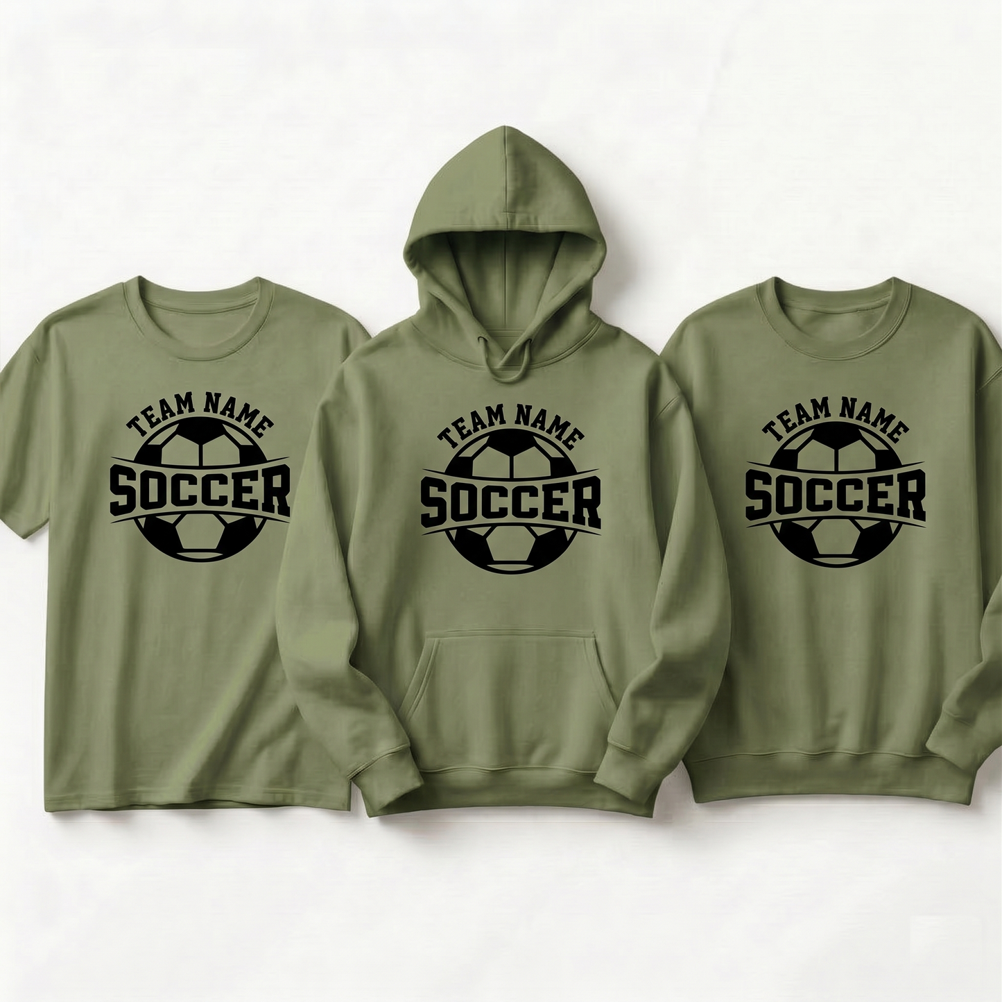 Custom Soccer Team Name Hoodie, Personalized Soccer Team tee, Custom Soccer Club Sweatshirt, Matching Soccer Team Apparel, Soccer Coach Gift