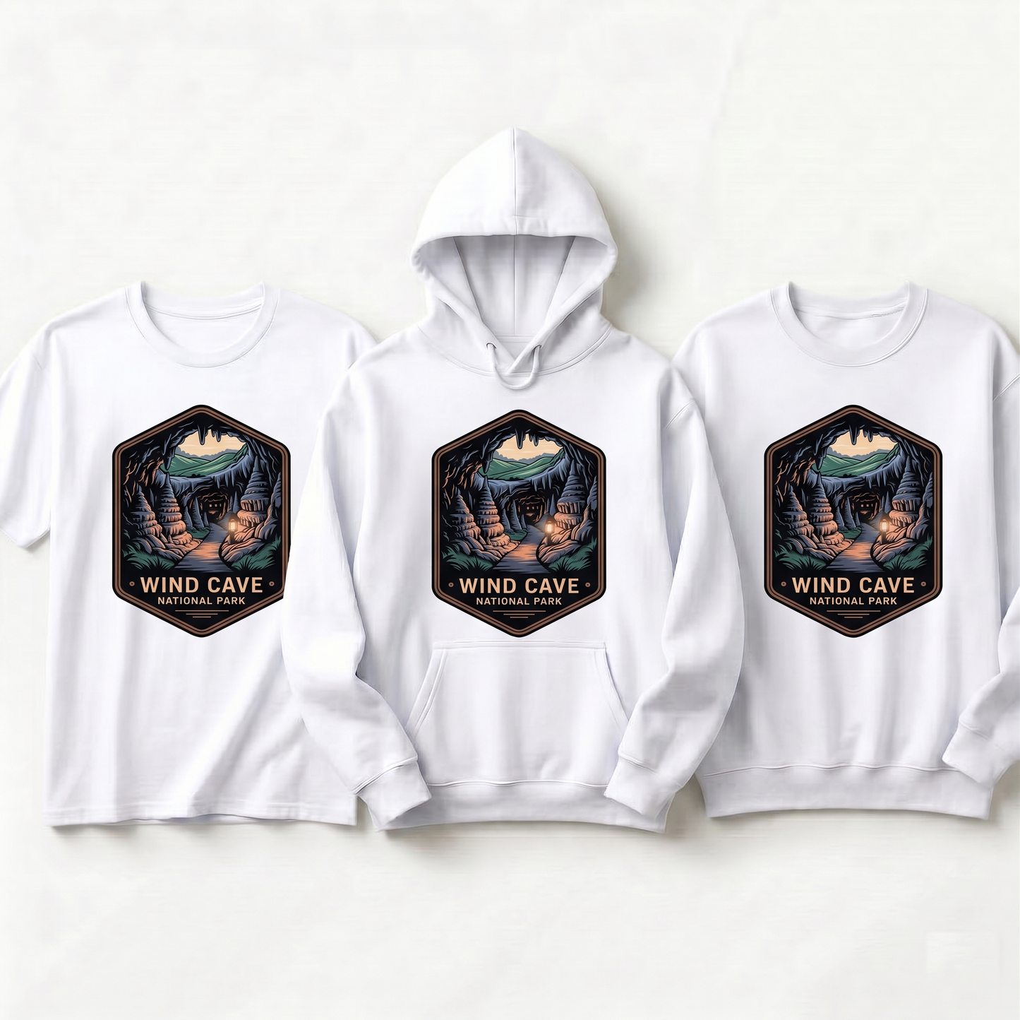 Custom Wind Cave National Park Hoodie, Retro South Dakota Shirt, Personalized Nature Lover Gift, Vintage National Park Sweatshirt