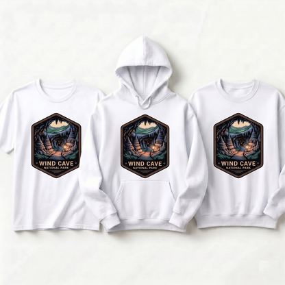 Custom Wind Cave National Park Hoodie, Retro South Dakota Shirt, Personalized Nature Lover Gift, Vintage National Park Sweatshirt