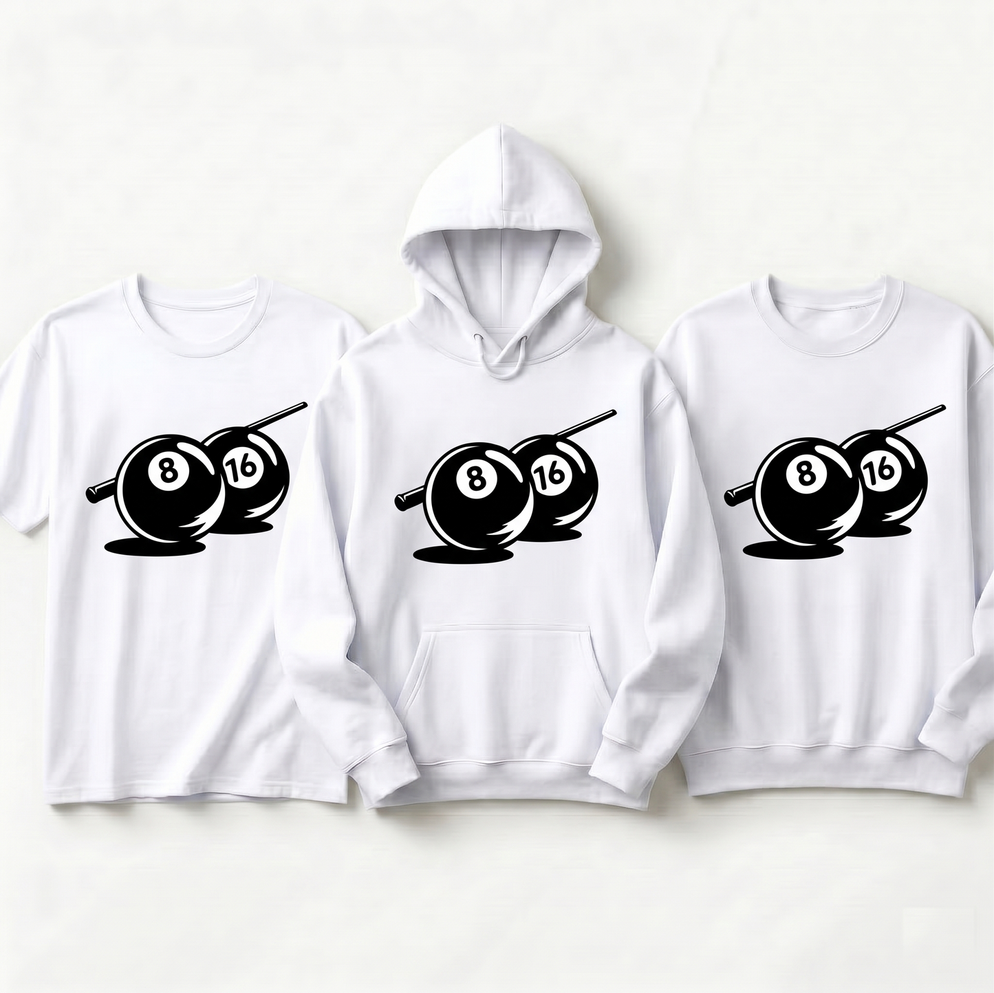 Custom Billiards 8 Ball Shirt, Personalized Pool Player Hoodie, Retro Snooker Birthday Sweatshirt, Minimalist Billiards Gift