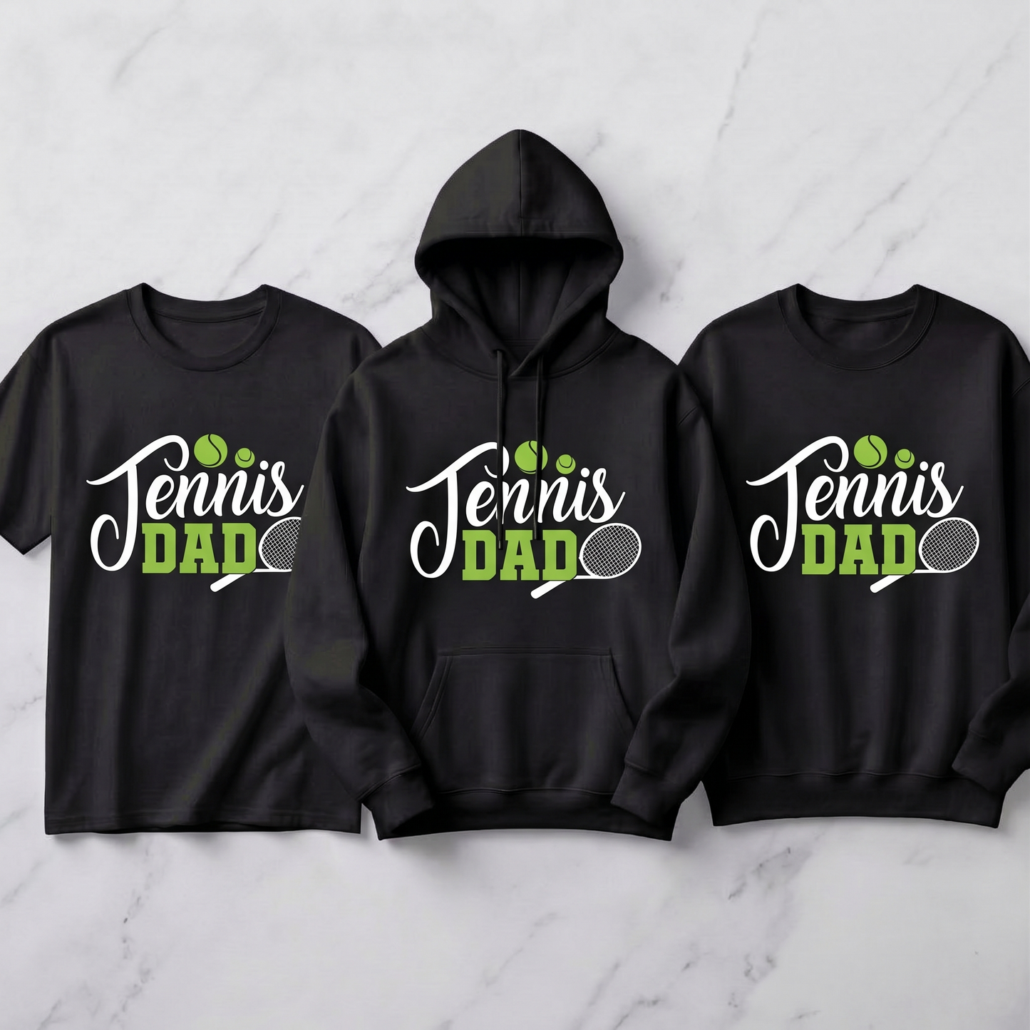 Custom Tennis Dad Shirt, Personalized Tennis Dad Hoodie, Father's Day Gift, Game Day Dad Sweatshirt, Personalized Sports Dad Apparel