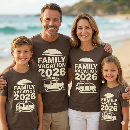 Custom Family Vacation 2026 Sweatshirt, Vintage Road Trip Crewneck, Matching Family Camping Pullover, Mountain Trip 2026 Shirt