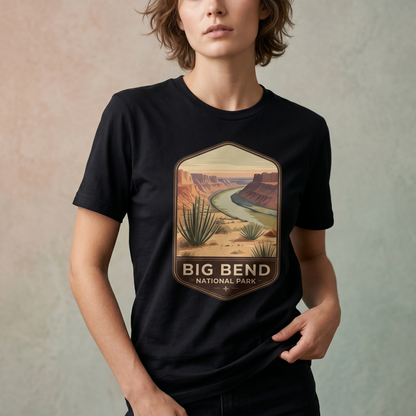 Custom Big Bend National Park Shirt, Vintage Texas Hoodie, Retro Desert Sweatshirt, Personalized Gift, Rio Grande Badge Tee, Texas =Souvenir