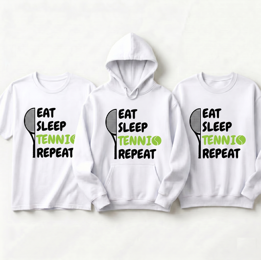 Personalized Tennis Hoodie, Funny Tennis Player Gift, Tennis Lover Sweatshirt, Custom Sports Team Pullover, Tennis Gift for Him or Her