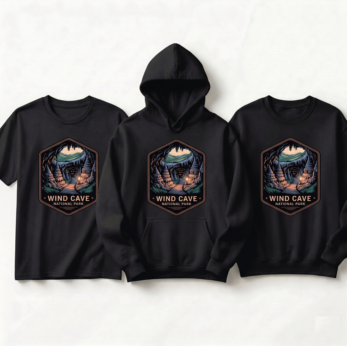 Custom Wind Cave National Park Hoodie, Retro South Dakota Shirt, Personalized Nature Lover Gift, Vintage National Park Sweatshirt