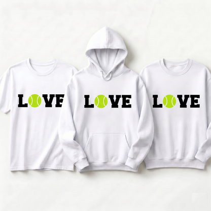 Custom Tennis Love Shirt, Personalized Tennis Mom Hoodie, Game Day Sweatshirt, Tennis Fan Gift, Sports Mom Apparel, Custom Tennis Team Gear