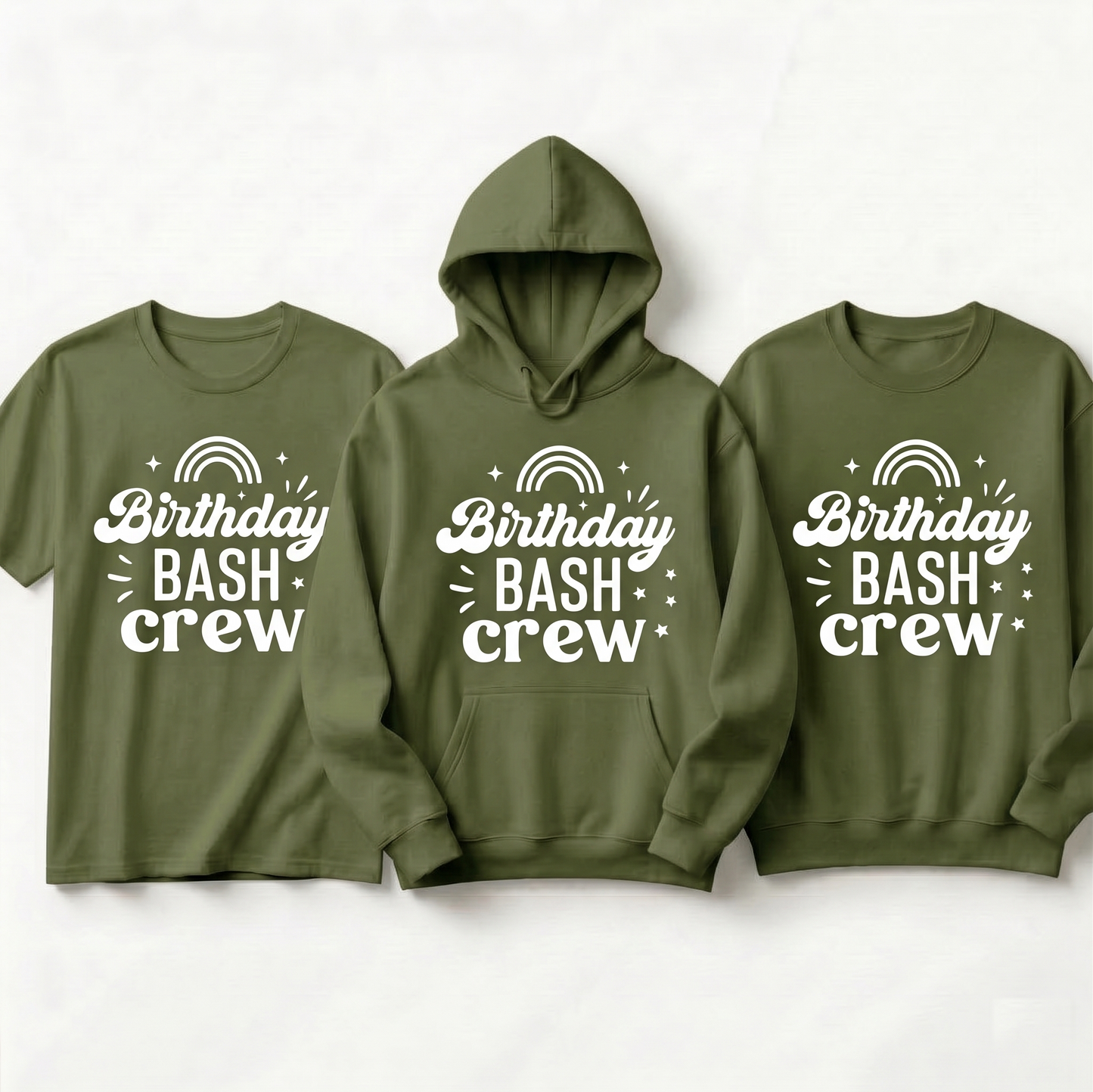Personalized Birthday Party Sweatshirt, Matching Birthday Trip Shirts, Groovy Birthday Crew Tee, Minimalist Birthday Squad Outfits