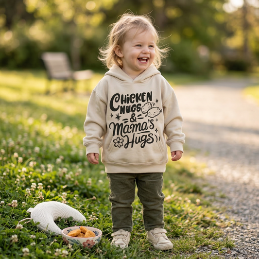 Funny Toddler Hoodie  | Cute Mommy and Me Style Pullover | Toddler Foodie Apparel | Trendy Kids Clothing