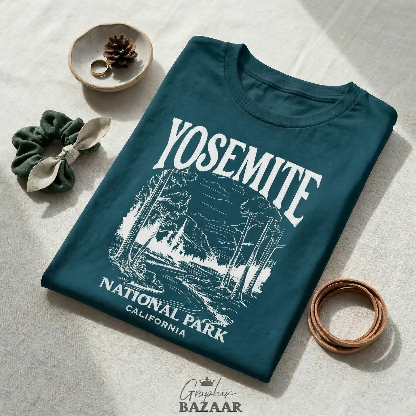Yosemite National Park Shirt | Vintage California T-Shirt | Retro Nature Hiking Tee | Outdoorsy Granola Girl Apparel | Wanderlust Gift